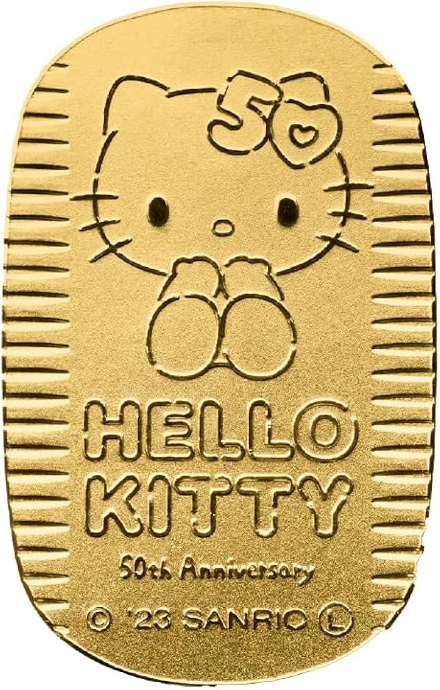 Amazon.co.jp: [ハローキティ] Hello Kitty 50周年限定 純金小判 24金