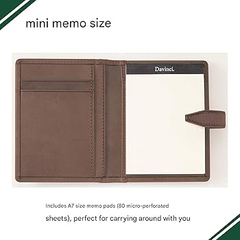 Amazon | レイメイ藤井 メモホルダー ダヴィンチ ロロマミニメモ 本革