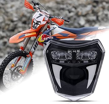 Amazon | KTM Motocross EnduroのLEDヘッドライト12Vヘッドランプ