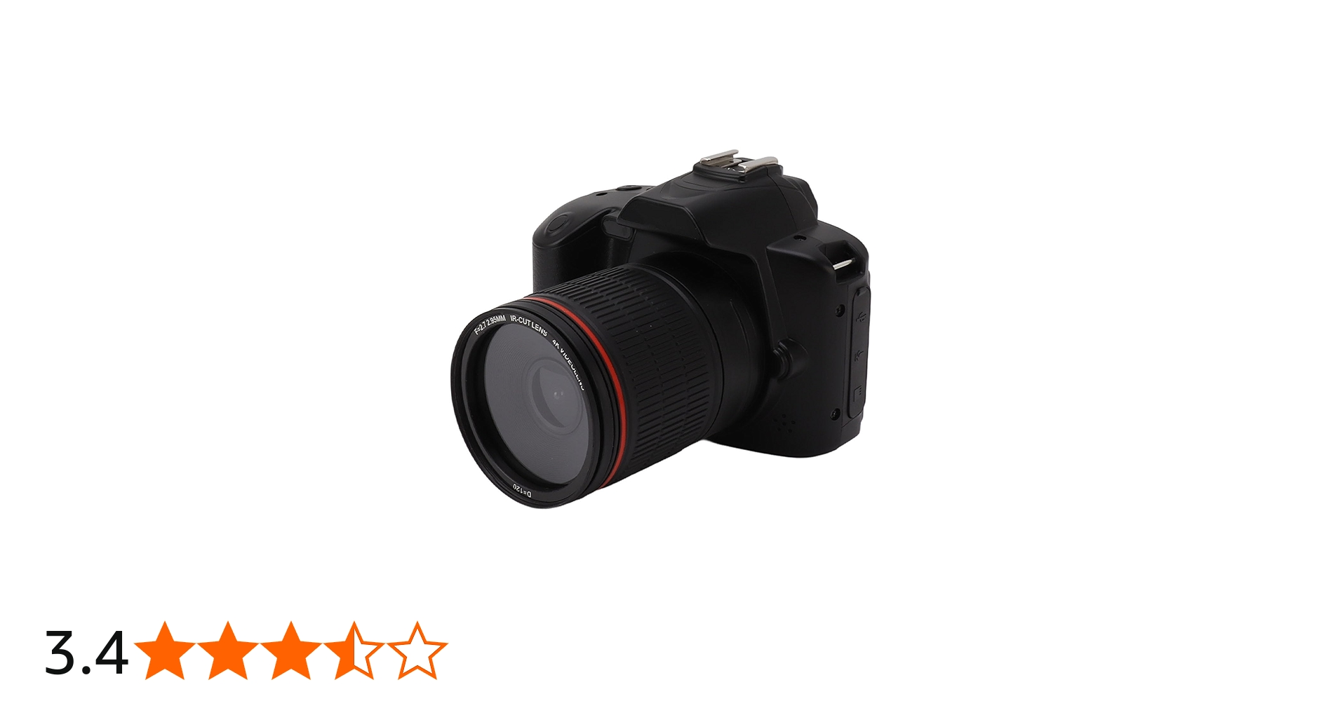 Amazon Canada: DSLR Camera, D5 F=2.7 2.95mm 4K 64MP 16X Zoom