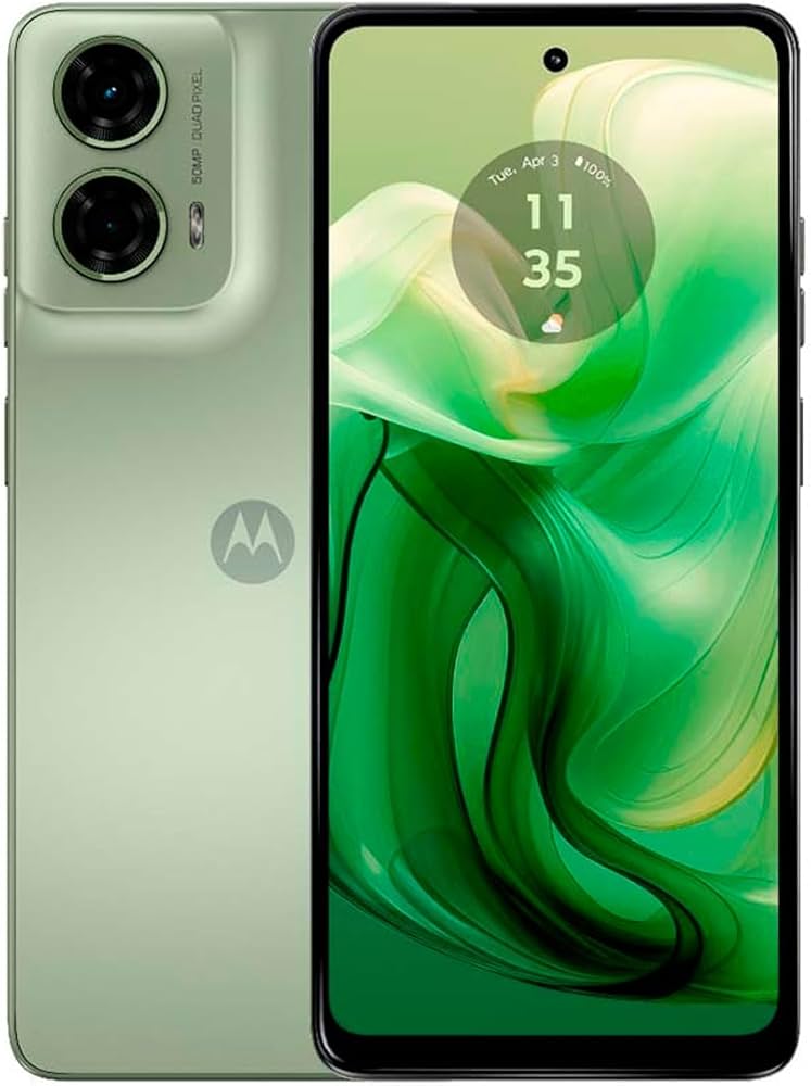 MOTOROLA Moto G24 4 + 128GB DS 4G Ice Green OEM: Amazon.de