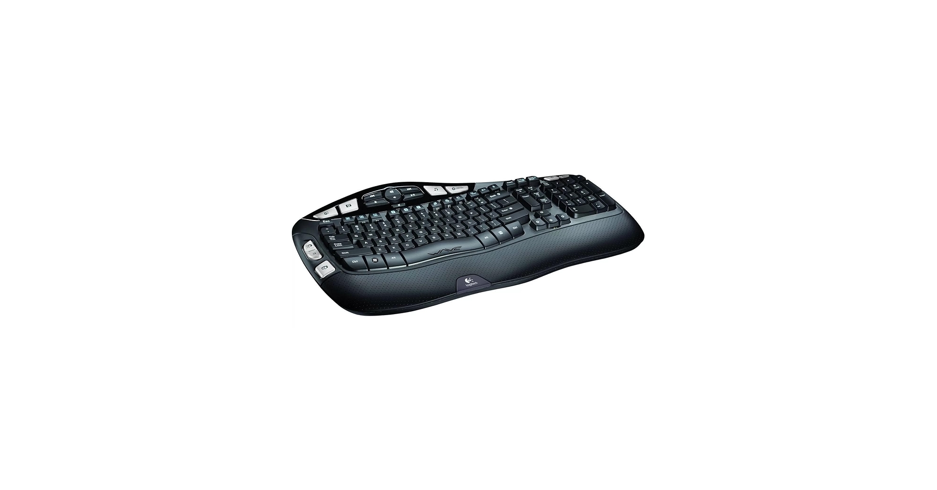 Amazon.com: Logitech Wireless Ergonomic Wave Keyboard K350 with