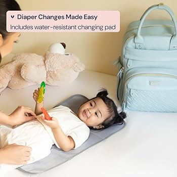 Amazon.com: BabbleRoo Leather Diaper Bag Backpack - Baby