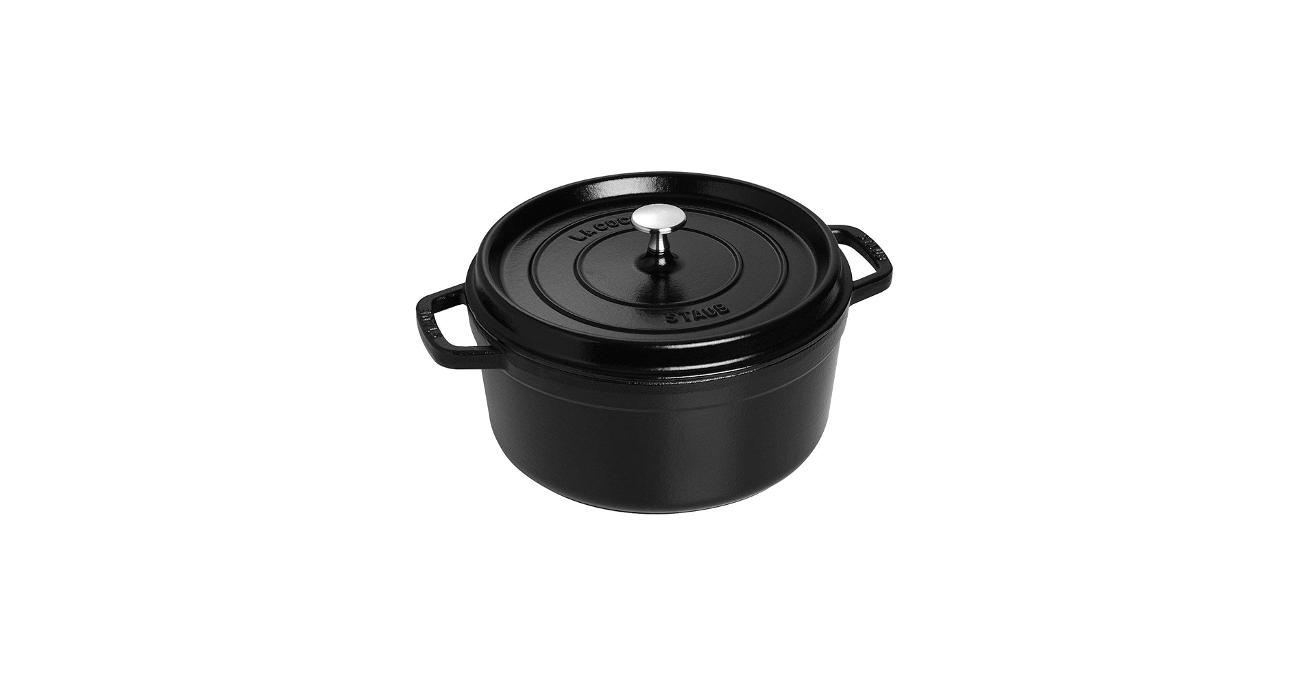 Amazon.com: Staub Round Dutch Oven 4-Quart Matte Black : Arts