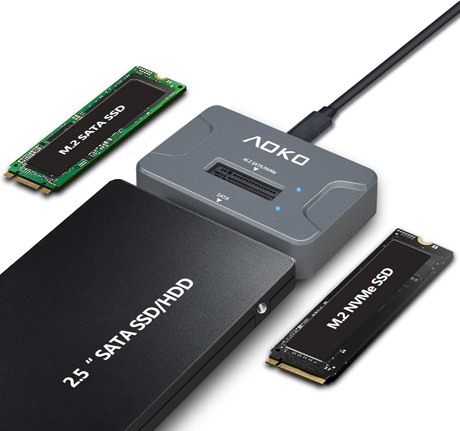 Amazon.com: AOKO NVMe to USB 3.2(10Gbps) SSD Reader Docking