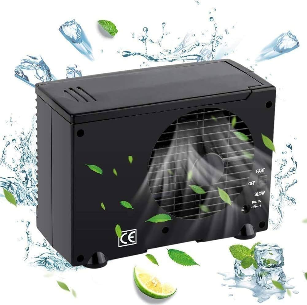 Amazon.co.jp: 12v車載用冷風機 蒸発型エアコン エアコンファン 車用