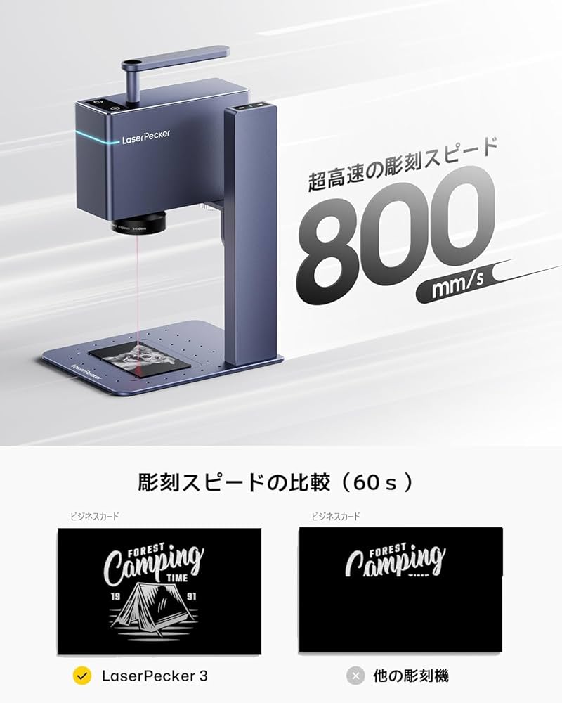 Amazon | LaserPecker3 レーザー彫刻機 金属＆プラスチック＆アクリル