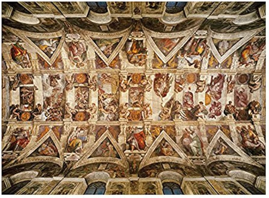 Amazon.co.jp: システィーナ礼拝堂天井画 1000ピースジグソーパズル