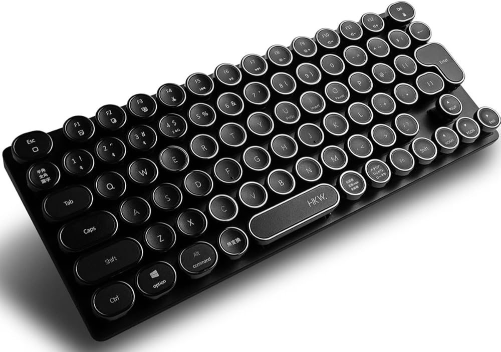 Amazon | HKW. タイプライター風キーボード ミニ ワイヤレス/有線