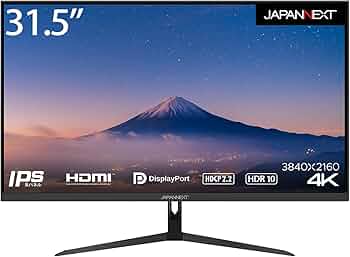 Amazon.co.jp: JAPANNEXT 31.5インチ モニター 4K UHD 3840x2160解像度