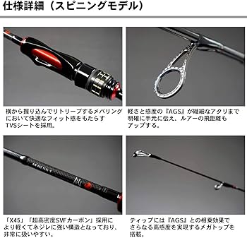 Amazon | ダイワ(DAIWA) メバリングロッド 月下美人AIR AGS 74UL-S