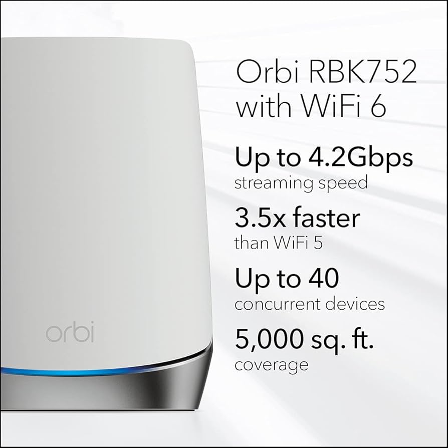 Amazon.com: NETGEAR Orbi Whole Home Tri-Band Mesh WiFi 6 System