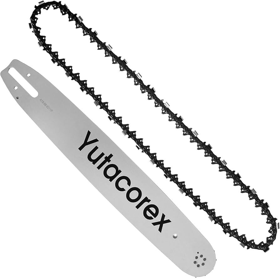 Amazon.com: Yutacorex 18inch Chainsaw Guide Bar and Chain Combo