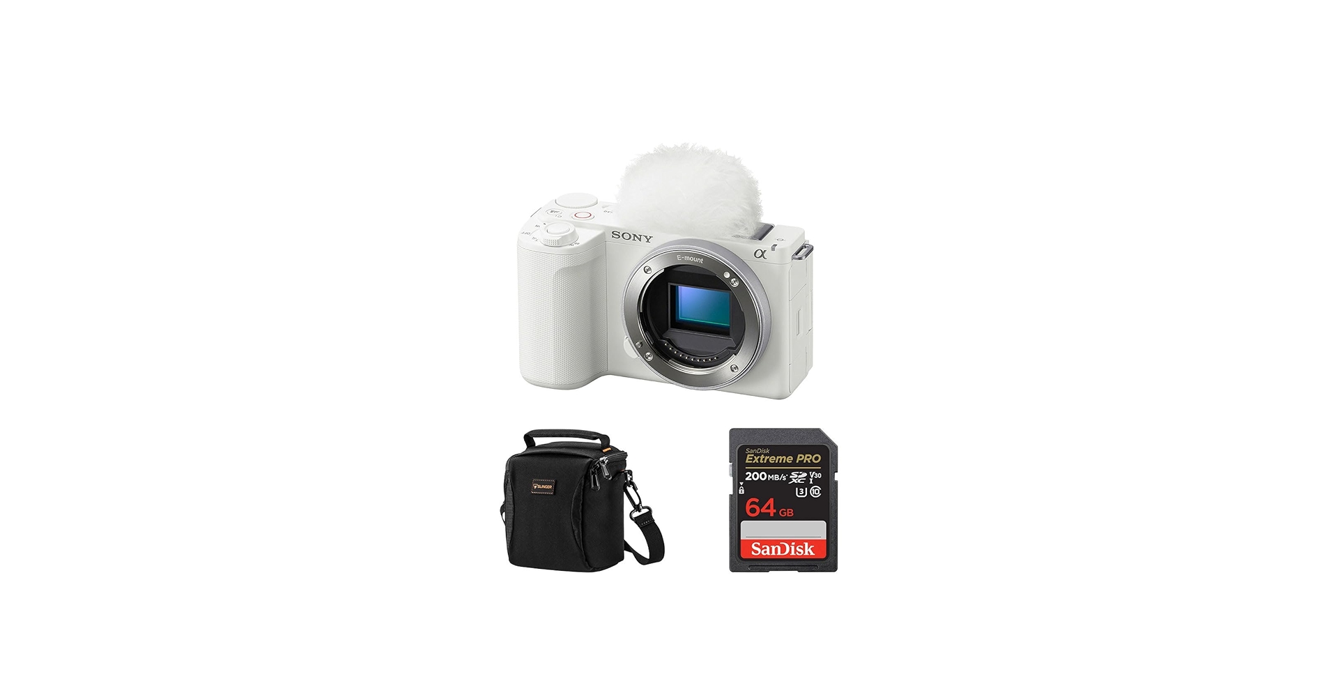 Amazon.com : Sony Alpha ZV-E10 II Mirrorless Camera, White, Bundle