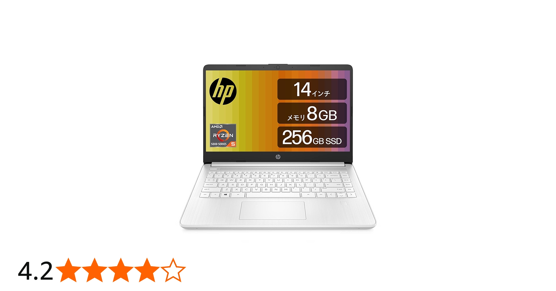 Amazon | HP ノートパソコン 14s-fq2012AU 指紋認証対応 Ryzen5 8GB