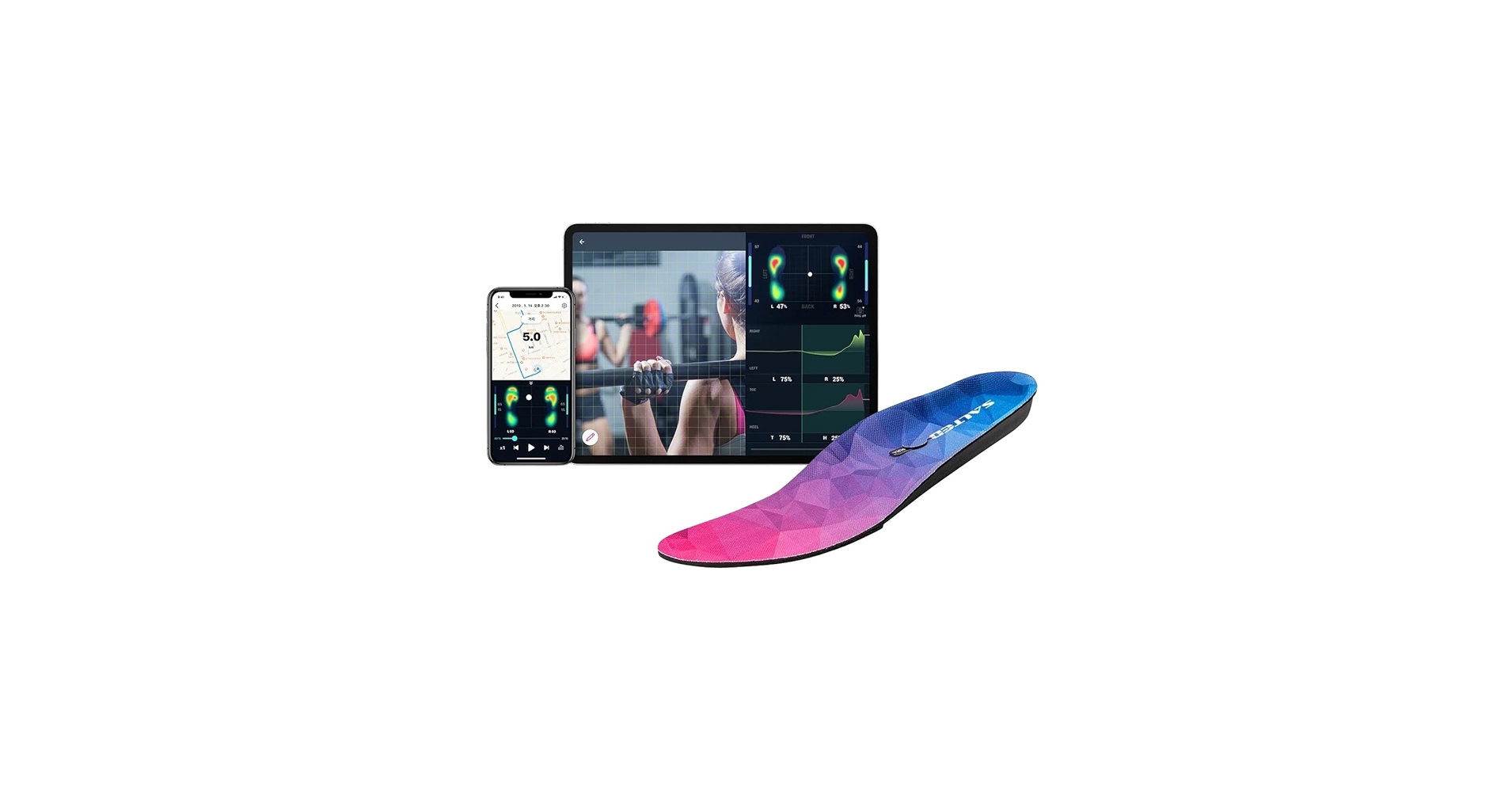 Amazon.co.jp: インソール型足圧計「SALTED SMART INSOLE（ソルティド