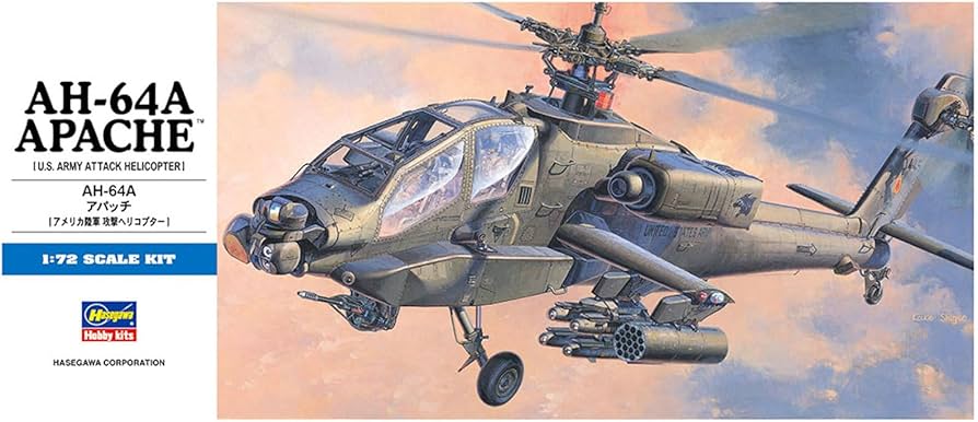 Amazon.com: Hasegawa 1/72 AH-64A Apache : Arts, Crafts & Sewing