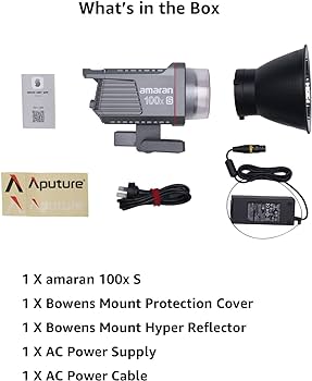 Amazon.com : Aputure amaran 100x S Bi-Color LED Video Light, 100W