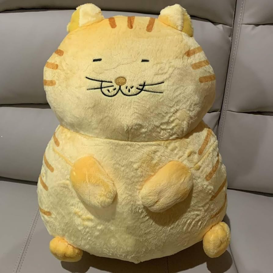 Amazon.co.jp: ☆未使用品 でぶねこ ででーんと 超BIG ぬいぐるみ 茶