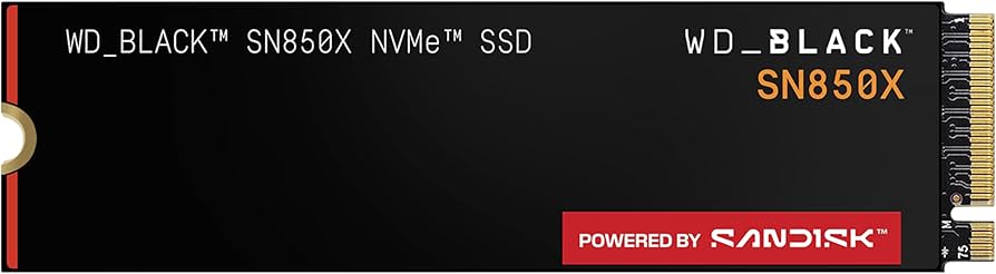 Amazon.com: WD_BLACK SN850X 1TB NVMe SSD - M.2 2280, Up to 7,300