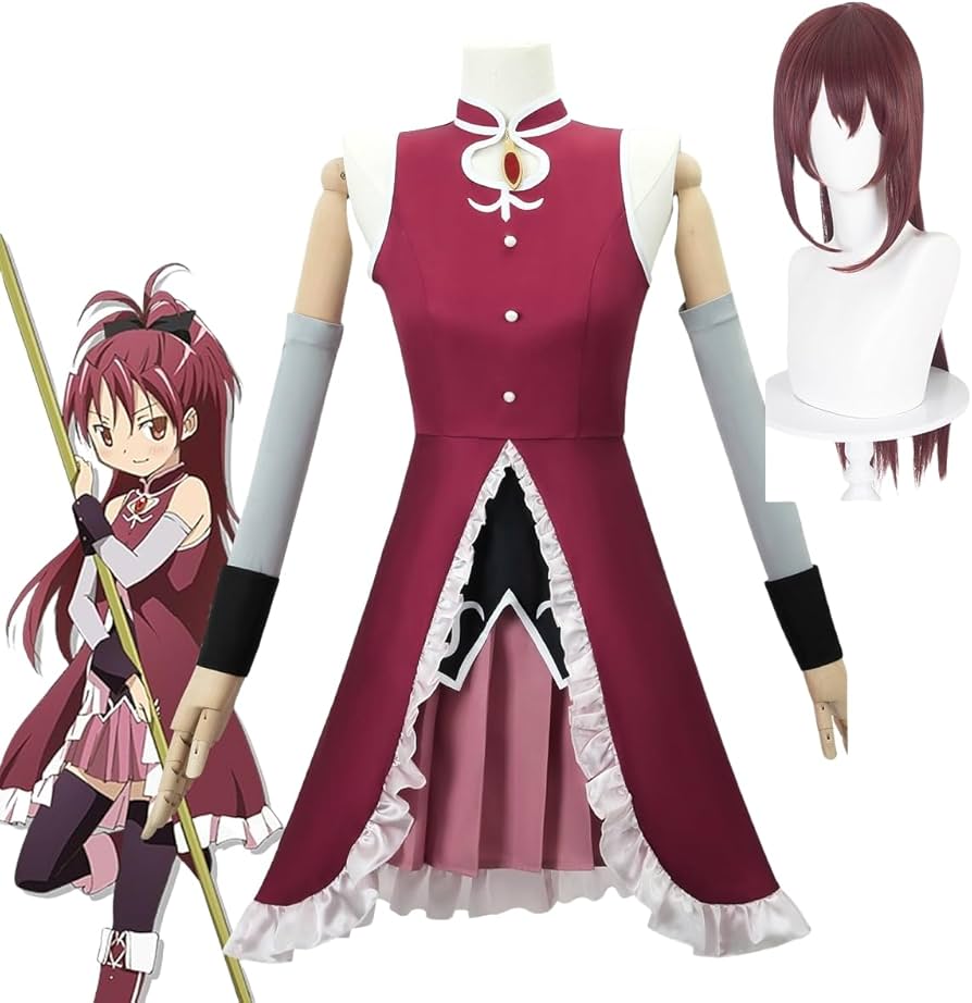 Amazon.co.jp: FSQCY 魔法少女まどか☆マギカ 佐倉杏子 コスプレ衣装