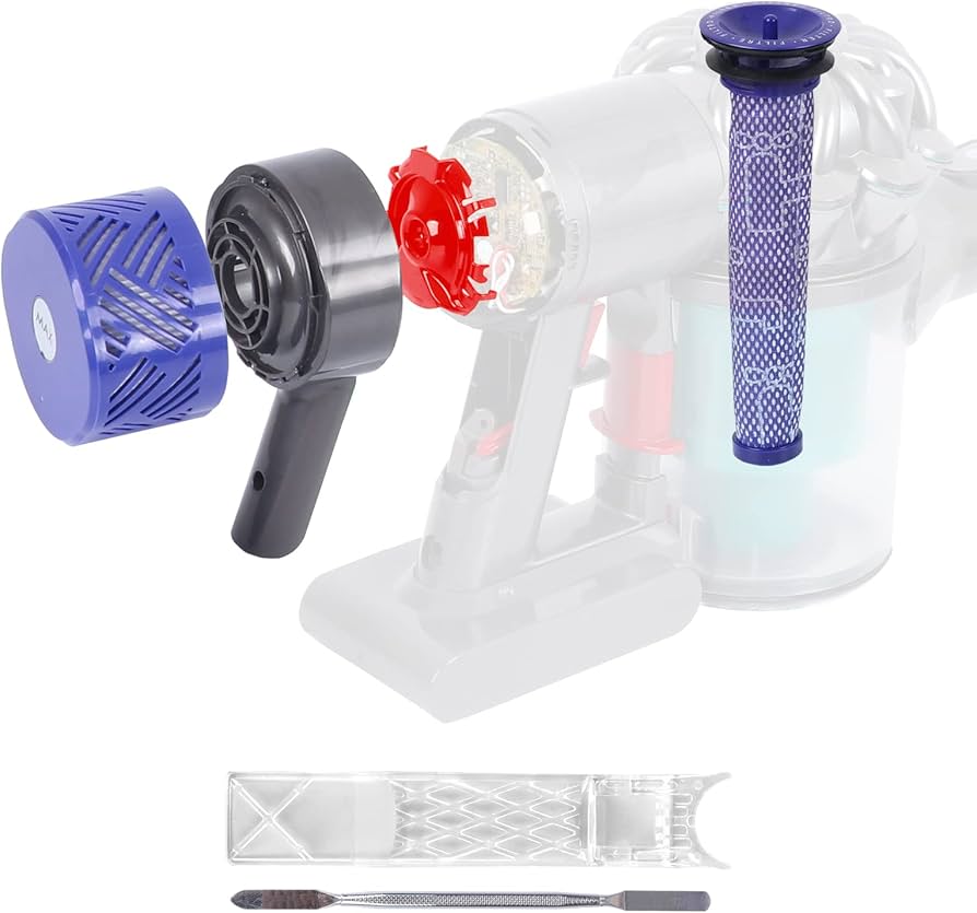 Amazon.com - Motor Rear Cover + Pre&Post HEPA Filter Set