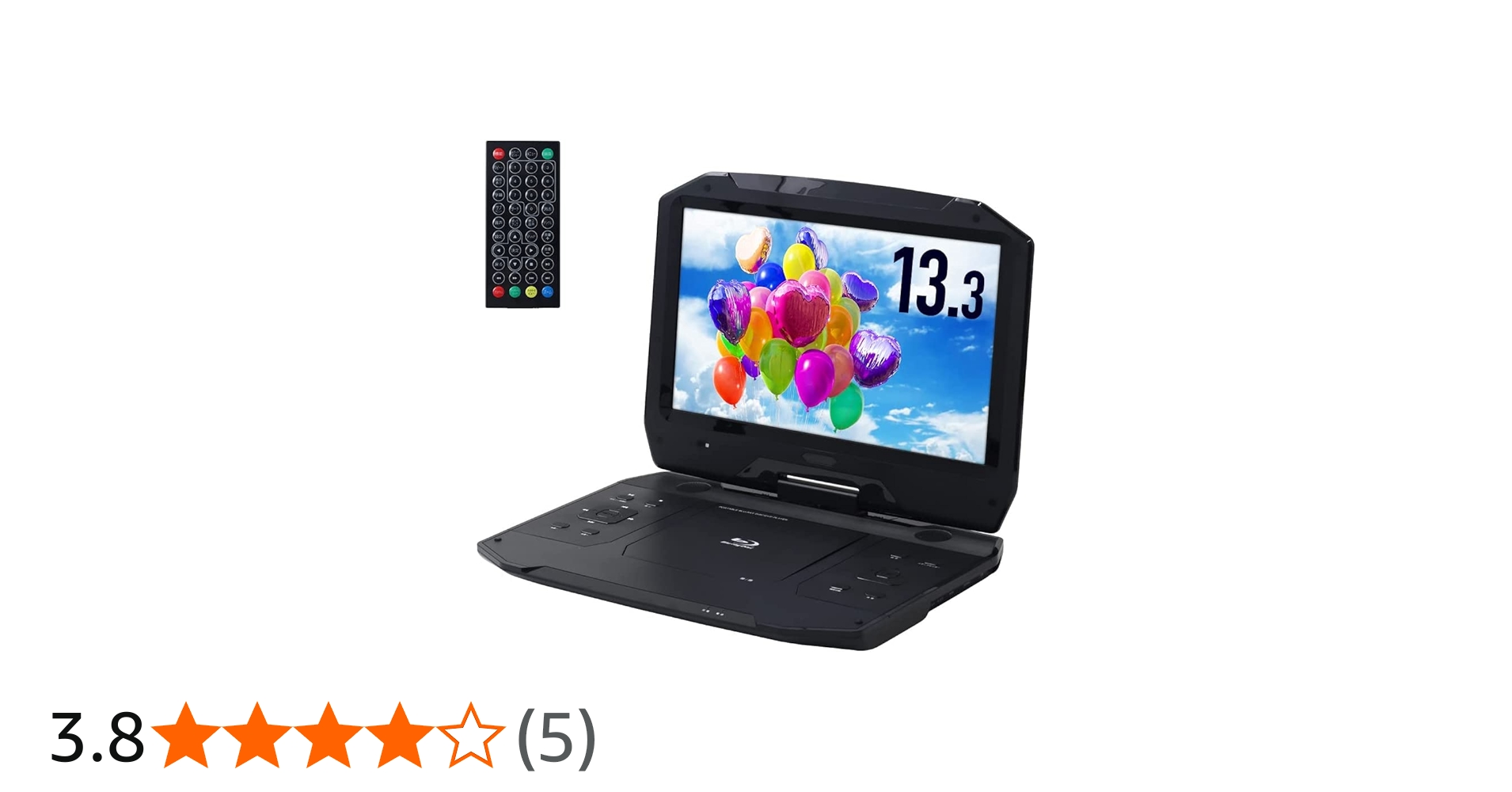 Amazon | ポータブルブルーレイプレーヤー 大型 13.3インチ HDMI出力