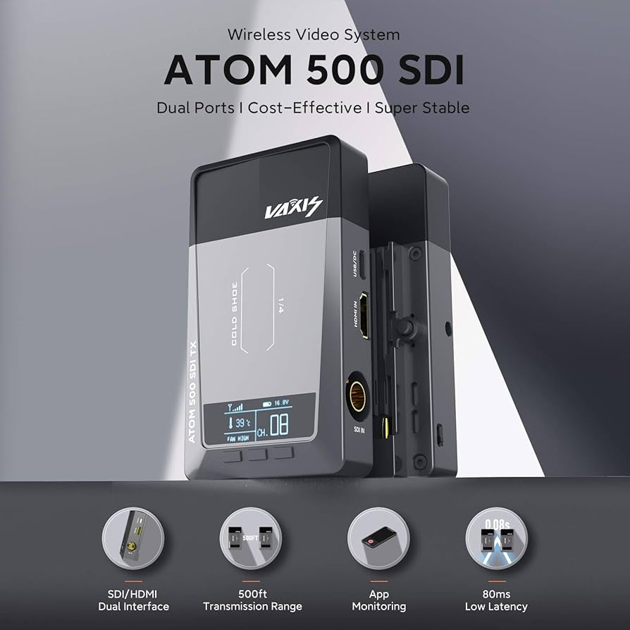 Amazon.com: Vaxis Atom 500 SDI[Official], Wireless Video