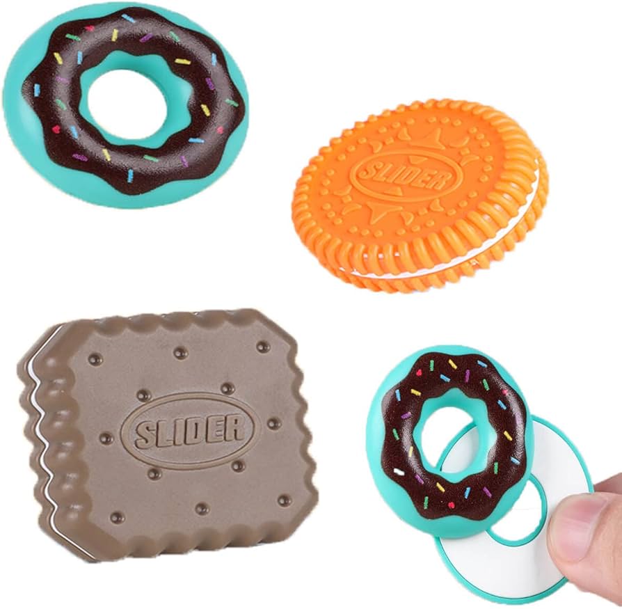 Amazon | マグネット式フィジェットトイ 食品型 プッシュカード フィ