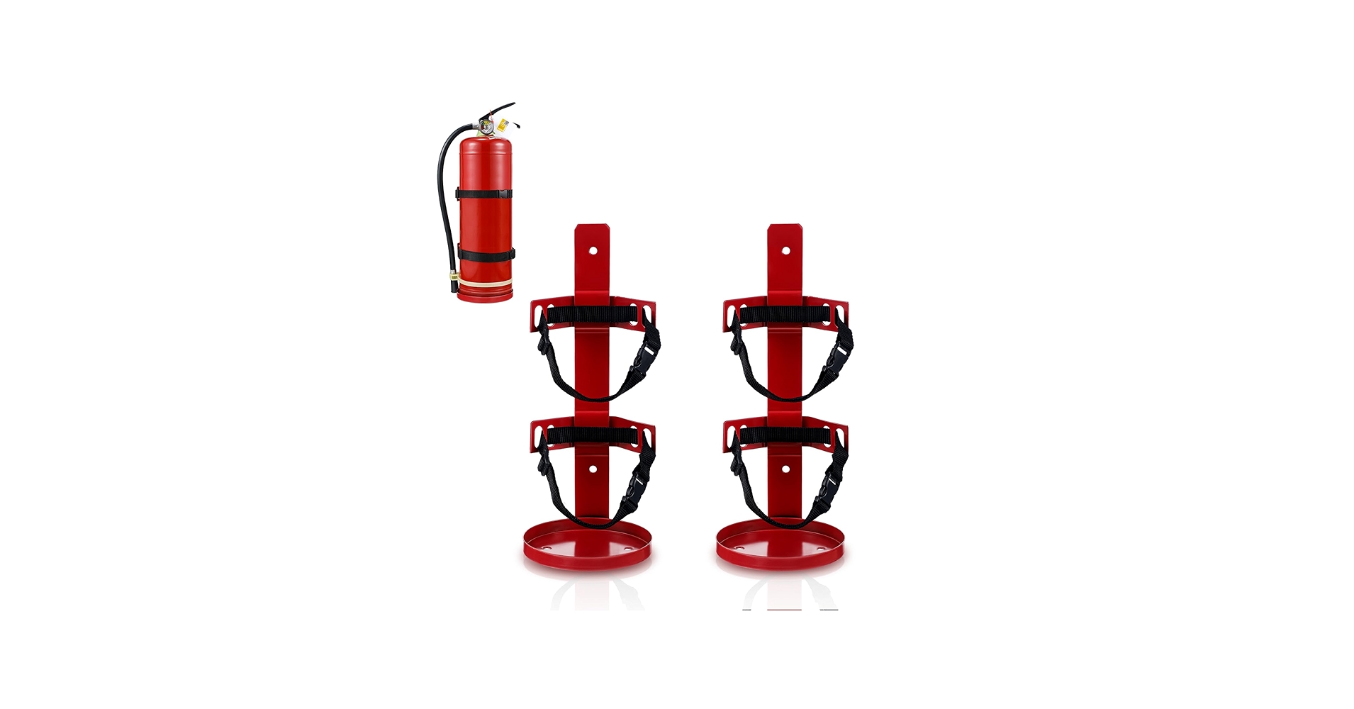 Suzile Fire Extinguisher Metal Bracket Holder Wall Mount