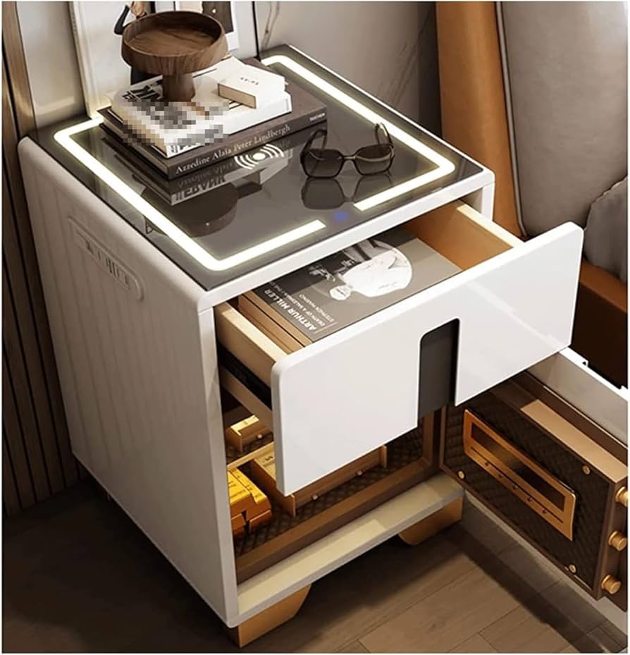 Amazon.co.jp: スマートナイトスタンドテーブル ベッドサイドテーブル