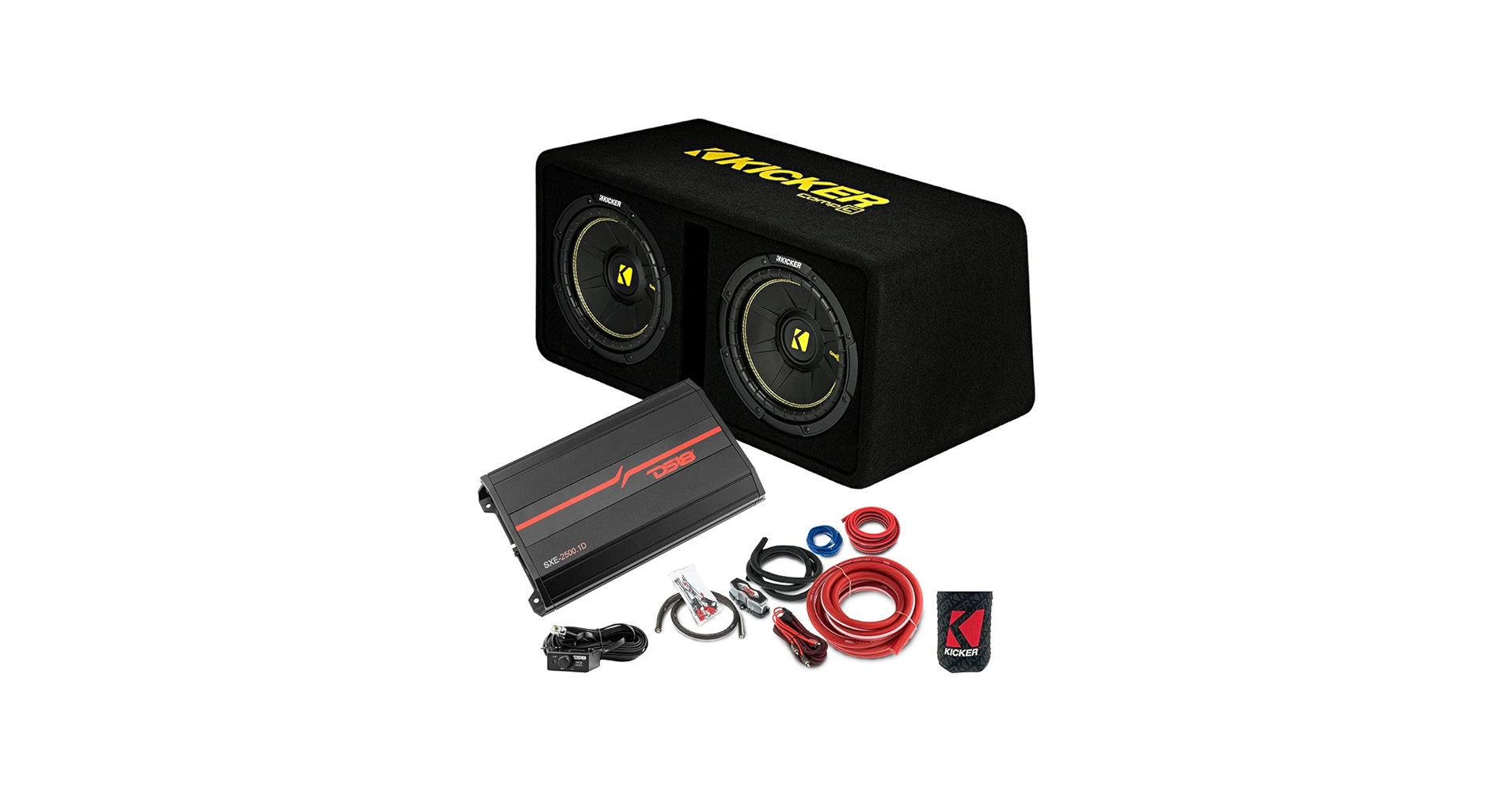 Amazon.co.jp: KICKER サブウーファーとアンプ 3アイテムパッケージ