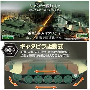 Amazon.co.jp: ラジコンRCブレイブタンク戦車ミリタリータンク