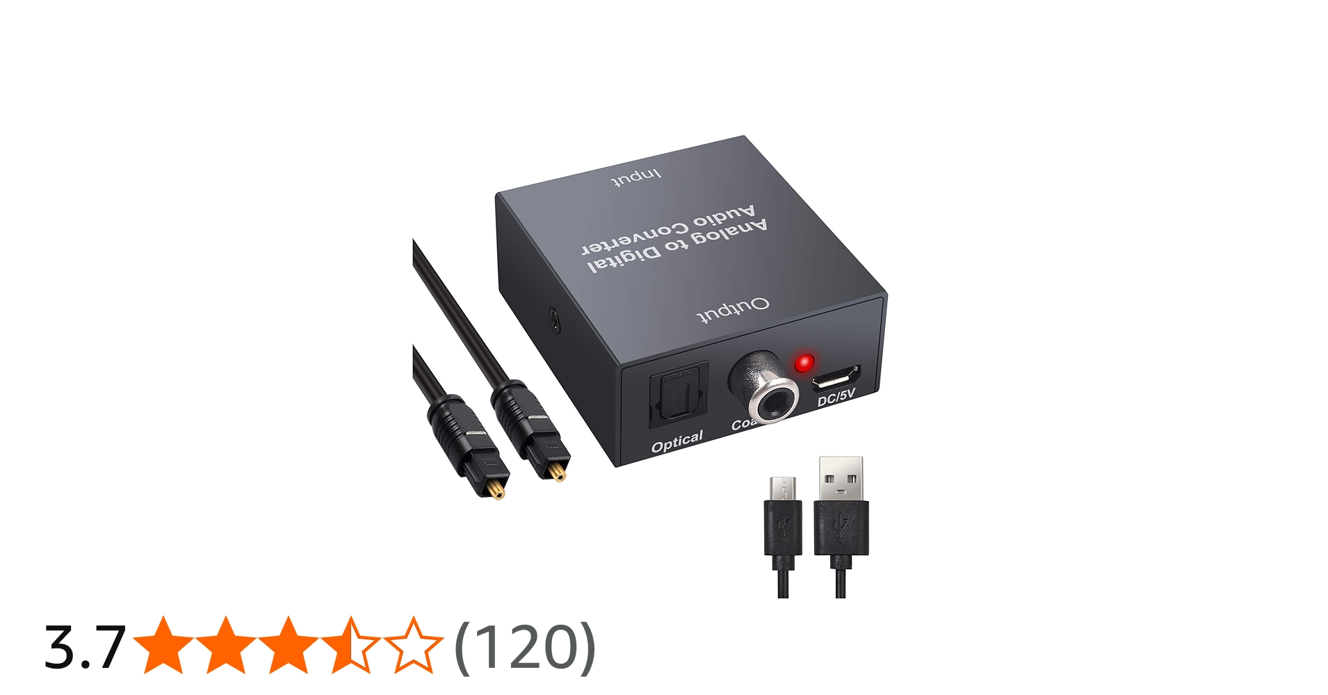 Amazon.co.jp: Proster アナログ to デジタル 変換器 48kHz対応 analog