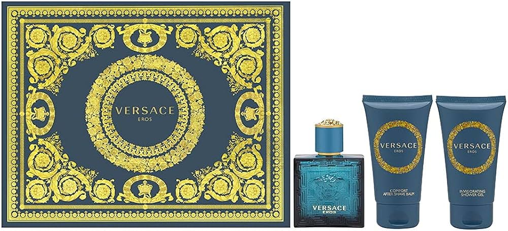 Amazon.com : Versace Eros for Men 3 Piece Set: 1.7 oz Eau de