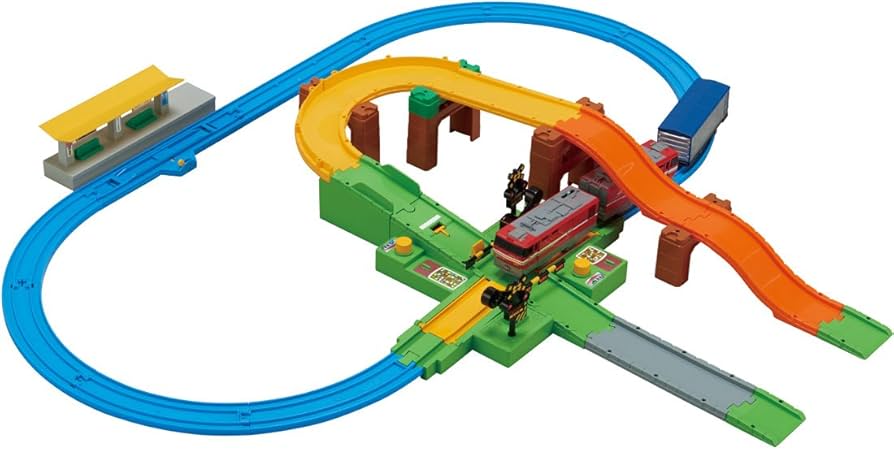 Amazon | プラレール いっしょに遊ぼう! トミカ踏切レールセット