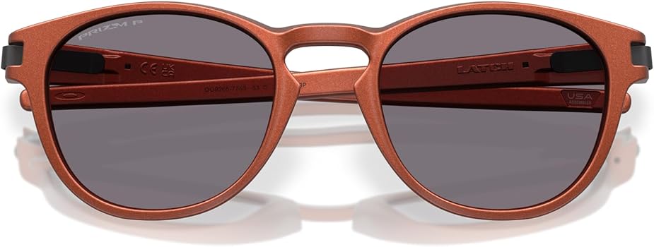 Amazon.com: Oakley OO9265 Latch Sunglasses, Fire Orange/Prizm Grey