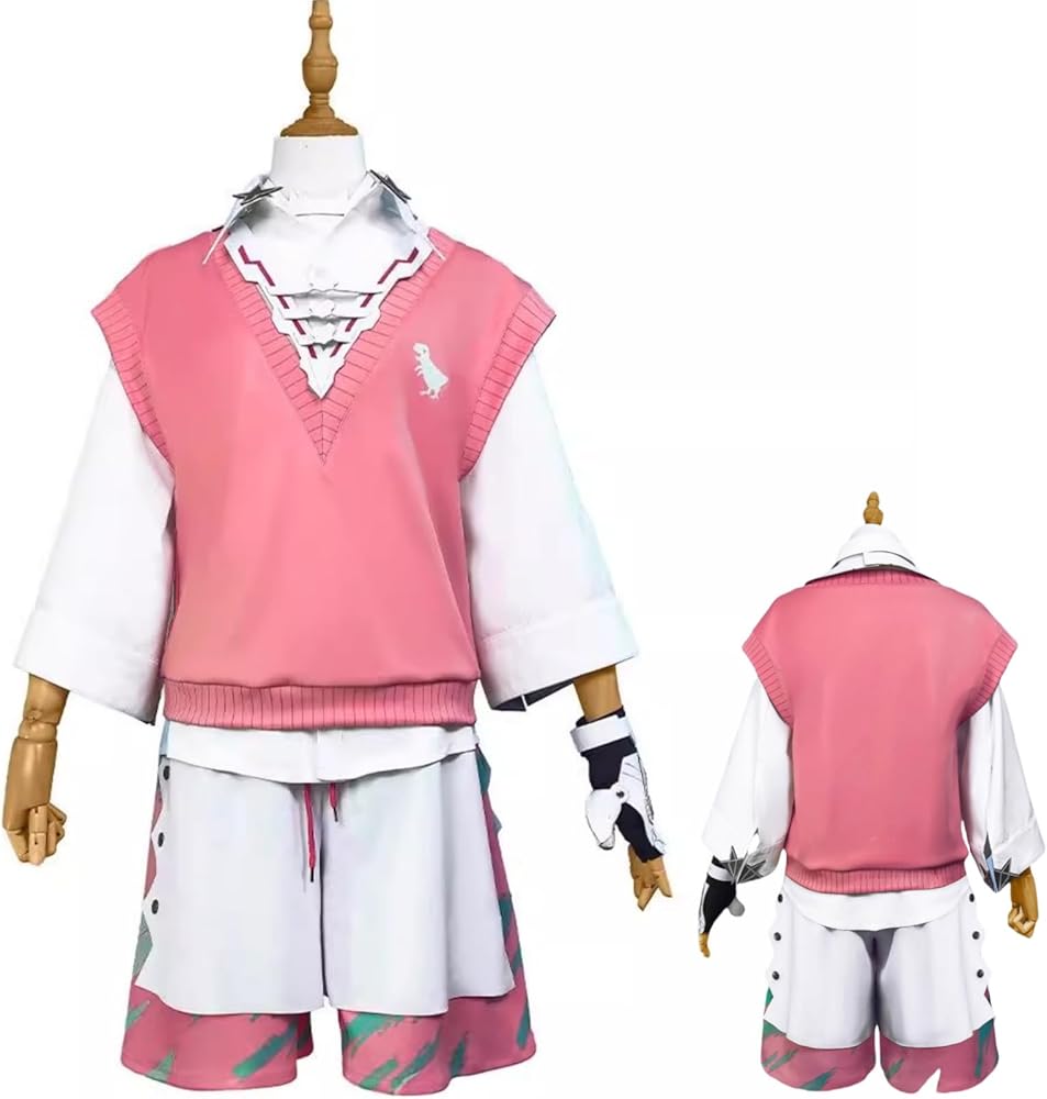 Amazon.co.jp: [ACQ] M VTuber 赤城ウェン コスプレ衣装 （ウィッグ 靴