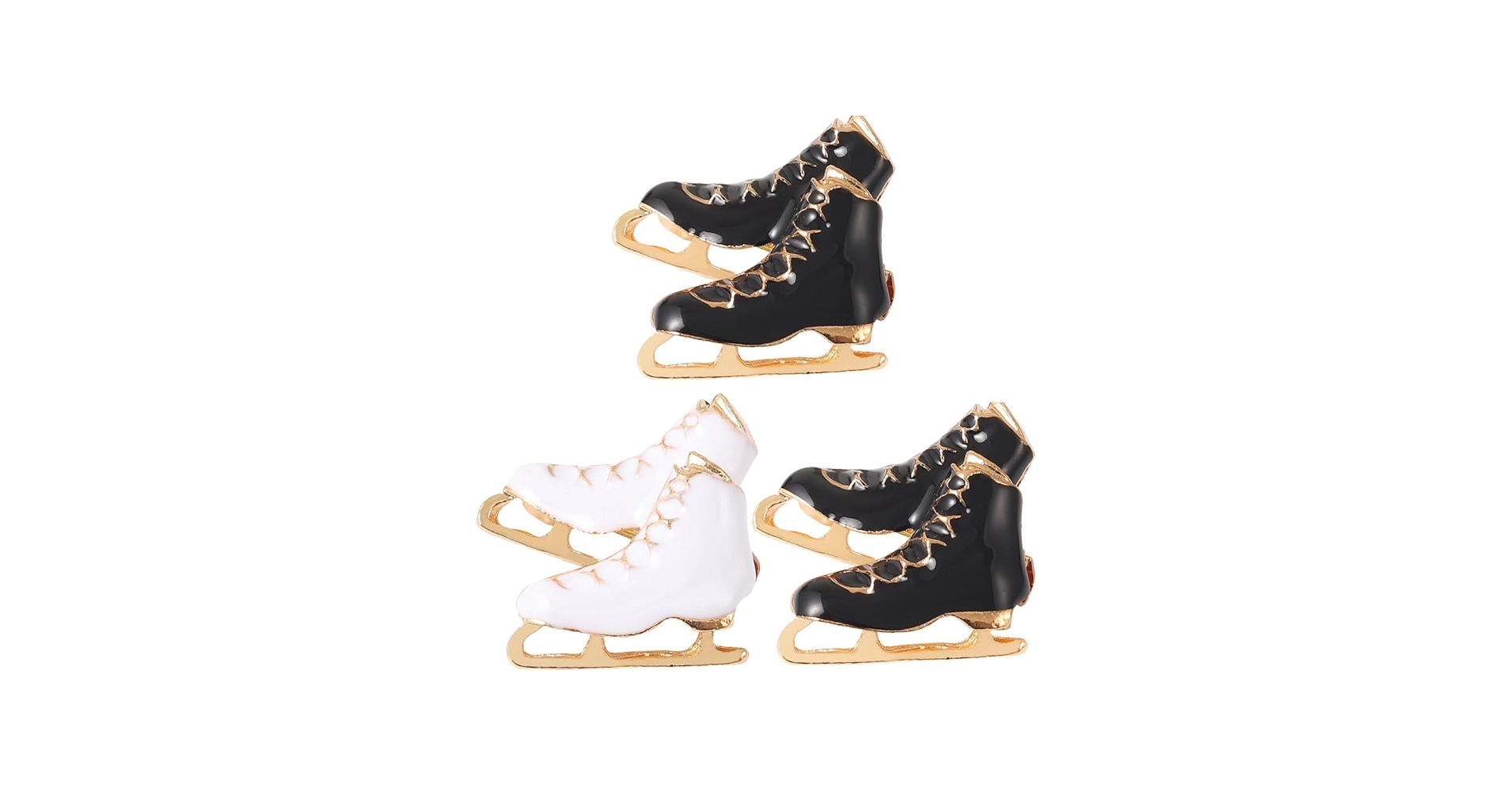 Amazon.co.jp: ブローチ アイススケート靴 フィギュアスケート メタル