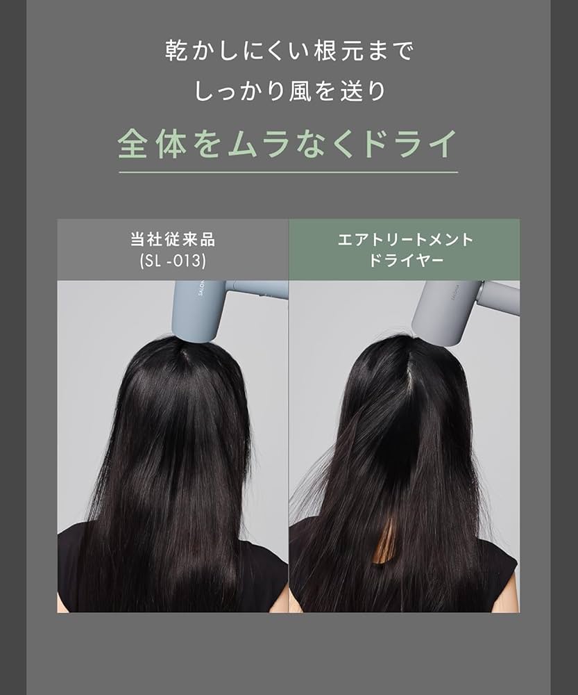 Amazon | SALONIA サロニア エアトリートメント ドライヤー 大風量 速