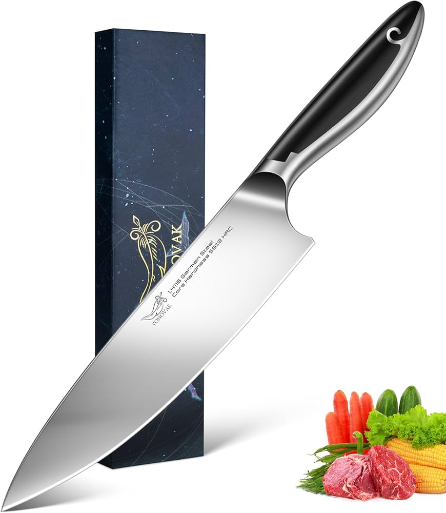 Amazon.com: YONOVAK 8 Inch Chef Knife in German EN1.4116 High
