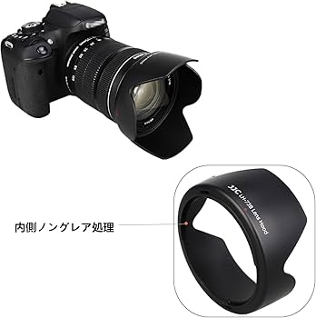 Amazon | JJC 可逆式 レンズフード Canon EF-S 18-135mm F3.5-5.6 IS