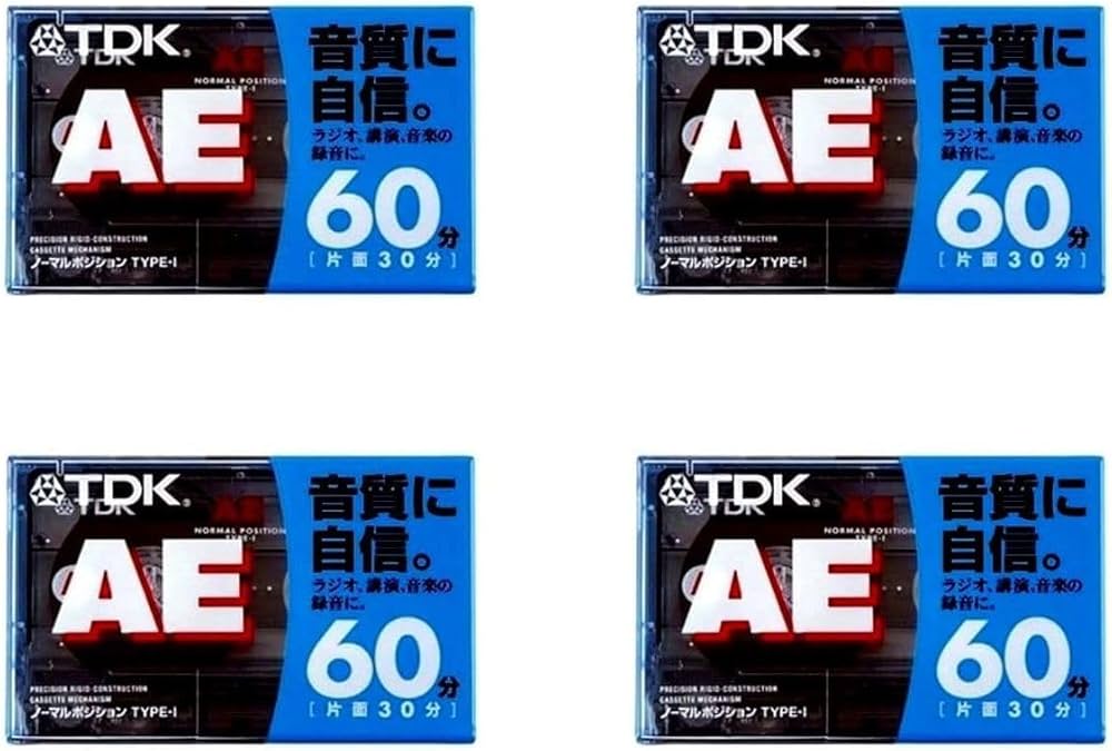 Amazon | TDK オーディオカセットテープ AE 60分4巻パック [AE-60X4G