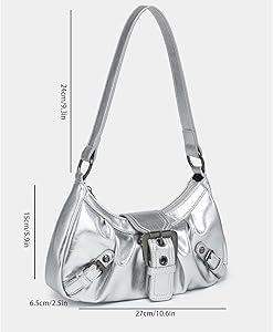 Amazon.com: Shoulder Bag for Women Top Handle Handbag Purse Y2K