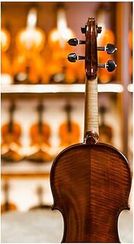 Amazon.co.jp: ダークブラウンの繊細でエレガントな手作りバイオリン4