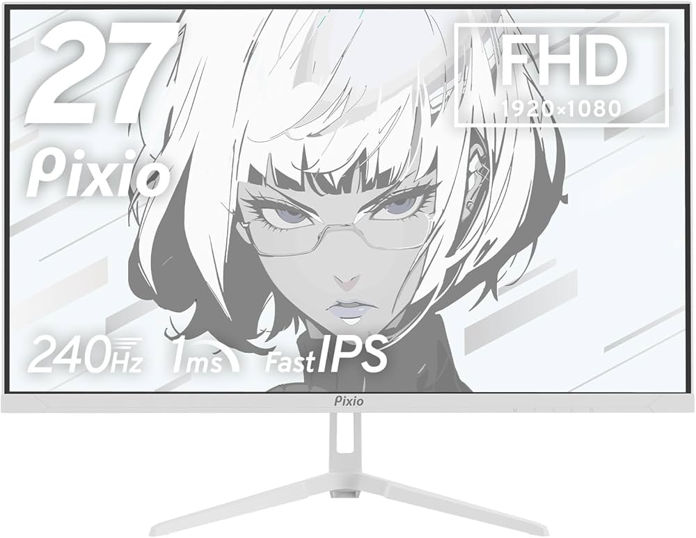 Amazon.co.jp: Pixio PX279 Wave White ゲーミングモニター 27インチ