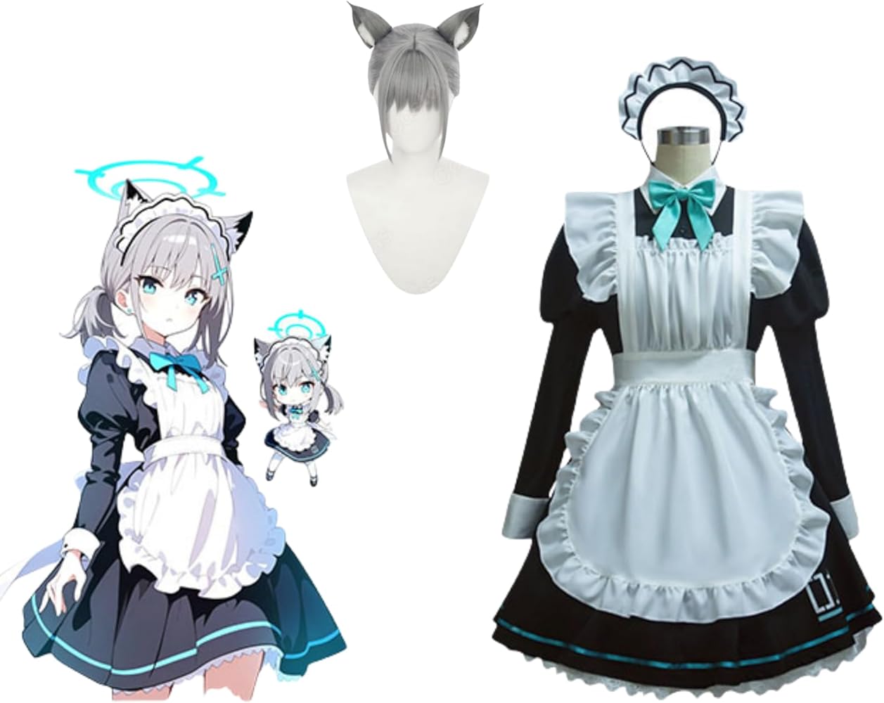 Amazon.co.jp: ブルーアーカイブ 砂狼シロコ メイド服 コスプレ衣装