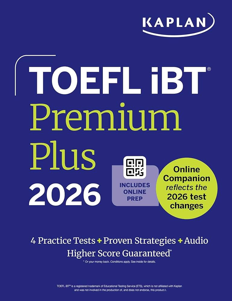 Amazon.com: TOEFL iBT Premium Plus 2026 (Kaplan Test Prep