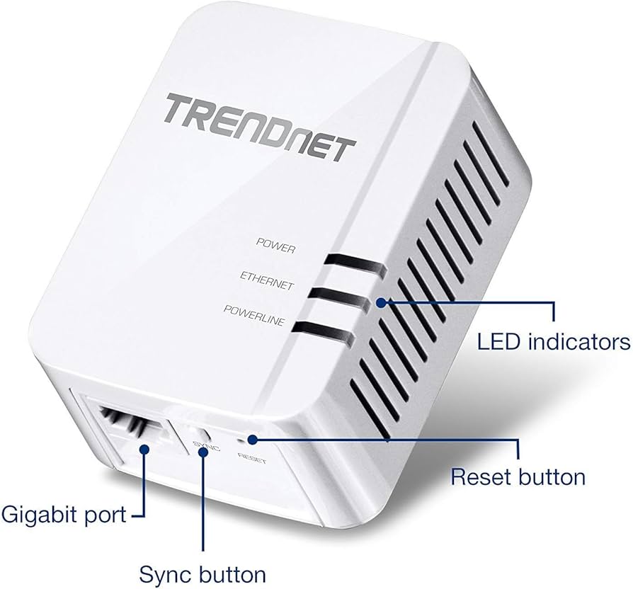 Amazon | TRENDnet Powerline 1300 AV2アダプタキット、2つのTPL-422E