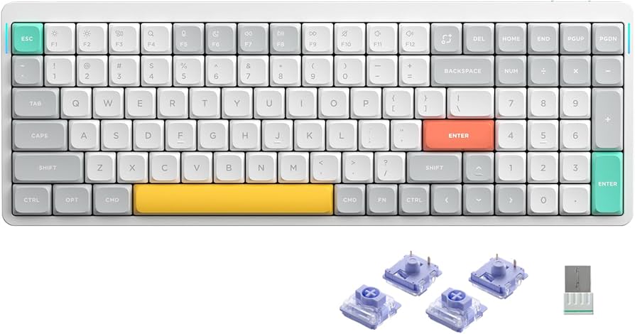 nuphy Air96 V2 Wireless Mechanical Keyboard,100 Keys RGB Backlit